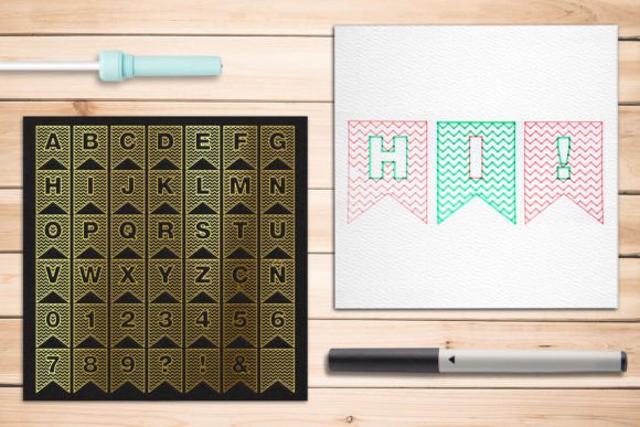 Download Bunting Flags Alphabet Single Line&nbsp; - Flags Collection