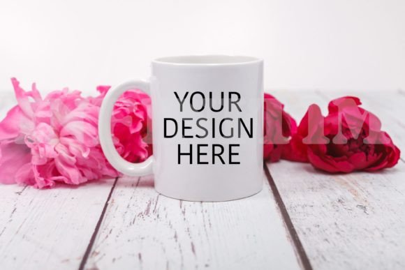 Download 11 Oz Mug Mockup with Flowers - 11 oz mug mockup Collection